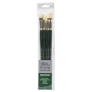 Winton Hog Brush Set, Long Handle (5pk)