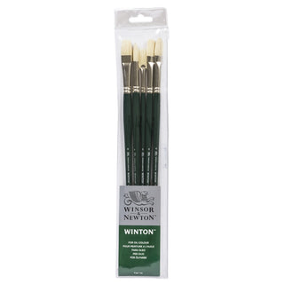 Winsor & Newton Winton Hog Brush Set, LH (5pk)