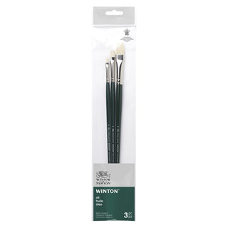Winsor & Newton Winton Hog Brush Set, LH #1 (3pk)