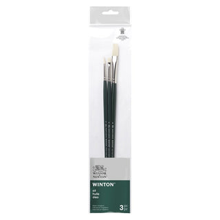 Winsor & Newton Winton Hog Brush Set, LH #2 (3pk)