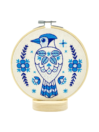Blue Jay Complete Embroidery Kit