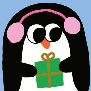 Sticker: Present Penguin