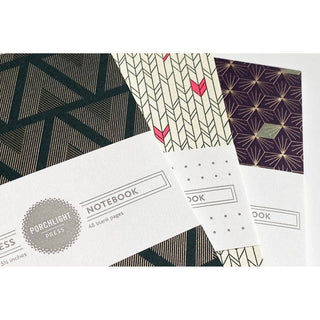 Graphic Foil Pocket Notebook Set of 3