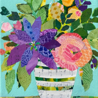 Torn Paper Collage: Designing a Floral Bouquet | December 6th
