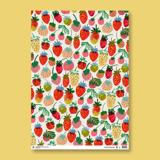 Strawberries Wrapping Paper