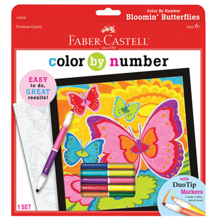 Colour by Number Bloomin Butterflies