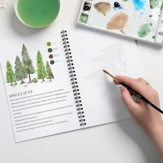 Winter Glow Watercolor Workbook