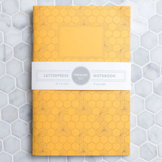 Porchlight Press Honeycomb Gold Foil Notebook