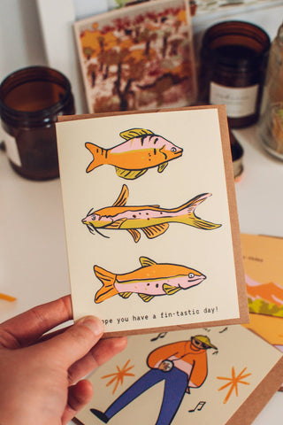 Funny Fish Birthday Card