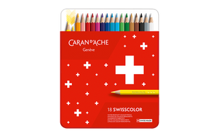 Caran d'Ache Swisscolor Pencils, Set of 18