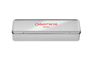 Caran d'Ache Empty XL Grey Metal Box