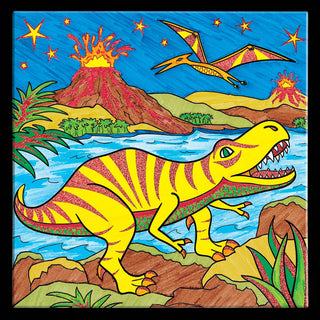 Colour by Number T-Rex