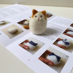 Fat Cats - Needle Felting Kit