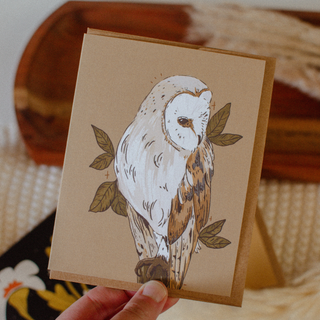 Barn Owl Greeting Card