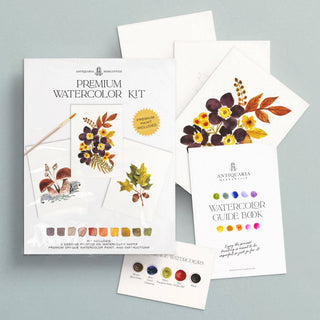 Watercolour Painting Kit : Woodland Botanicals