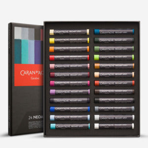 Caran d'Ache Neoart 6901 Wax Oil Pastel, Box of 24