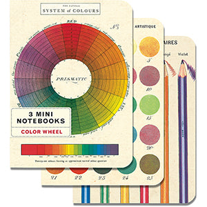 Cavallini Papers & Co Color Wheel Mini Notebooks Set of 3