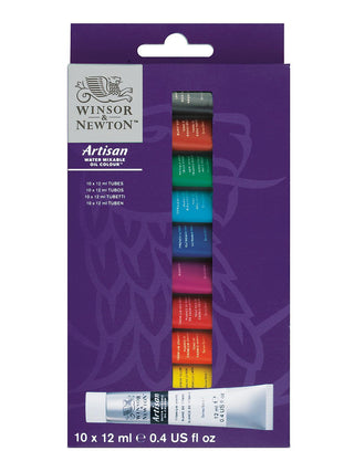 Winsor & Newton Artisan Water Mixable Oil Set (10x12ml Tubes)