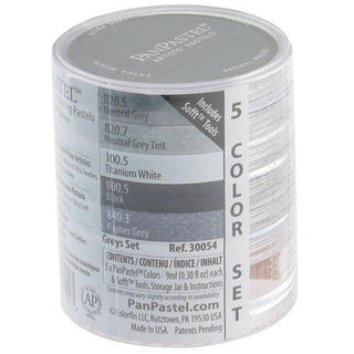 PanPastel 5 Colour Greys Set