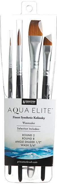 Aqua Elite Watercolour Brush, Professional Set (4pc)