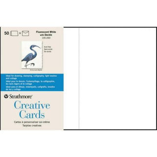 Creative Cards Fluorescent White/Deckle