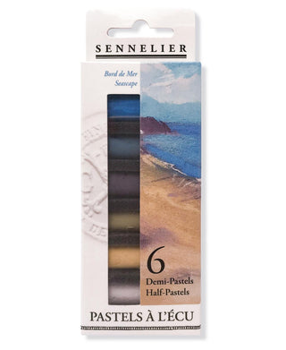 Sennelier Extra Soft Seaside Half Pastel 6 Piece Stick Set