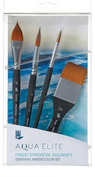 Aqua Elite Watercolour Brush, Professional Box Set (4pc)