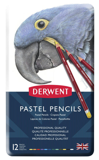Derwent Pastel Pencils, Tin of 12