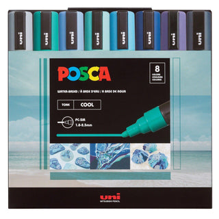POSCA PC-5M Cool Tones Set