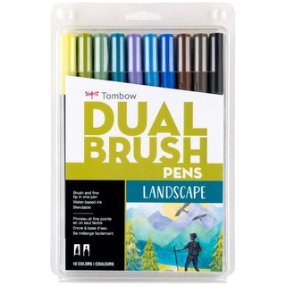Tombow Dual Brush Pen Set of 10 /Landscape