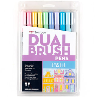 Tombow Dual Brush Pen Set of 10 /Pastel