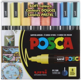 POSCA PC-5M Soft Colours Set