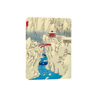 Hiroshige Snow on Mt Haruna Dotted Hardcover Journal