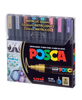 POSCA pC-5M Metallic Set