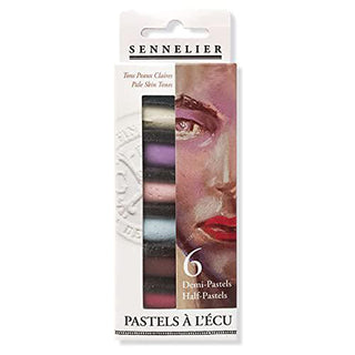 Sennelier Extra Soft Portrait Light Tones Half Pastel 6 Piece Stick Set