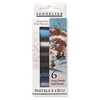 Sennelier Extra Soft Winter Half Pastel 6 Piece Stick Set