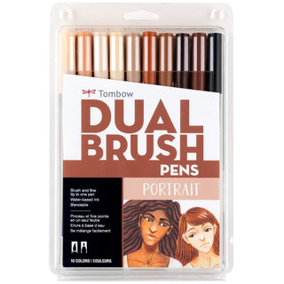 Tombow Dual Brush Pen Set of 10 / Portrait