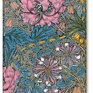 PaperBlanks Morris Pink Honeysuckle Ultra Lined Hardcover Journal, 144pg, 120GSM