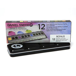 Daniel Smith Watercolor Half Pan Set Colors of Inspiration (12 Colors)