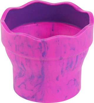Clic & Go Collapsible Water Cup - Pink Marble