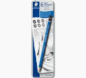 Lumograph Sketching & Drawing Pencil Set of 6