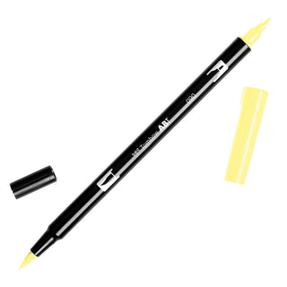 Tombow Dual Brush Pens - White & Yellow
