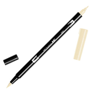 Tombow Dual Brush Pens - White & Yellow