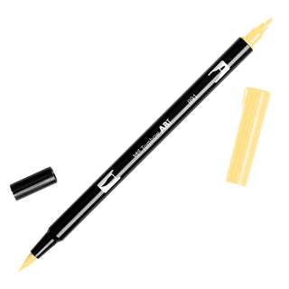 Tombow Dual Brush Pens - White & Yellow