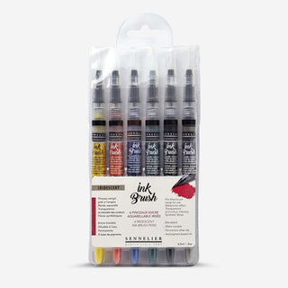 Sennelier Ink Brush Set - Iridescents